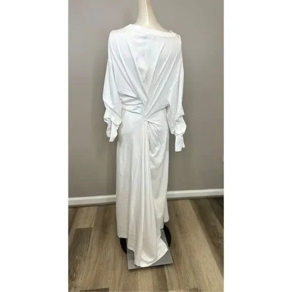 A.W.A.K.E. MODE Knotted Jersey Maxi Dress SMALL $495